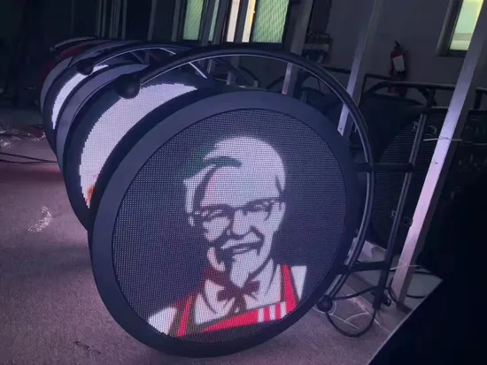 Signos de pantalla LED redondos a todo color RGB para interiores pH3.125 P3.125